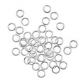 thumbnail image 4 of 2000 Pcs Anneaux Ouverts pour Fabrication de Bijoux, 4mm, Argent, 4 of 5
