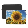 thumbnail image 2 of Pofeuu Sky Golden Sunflower Field Print Laptop Carrying Case,13-15-Inch Laptop and Tablet, Sleek Design, Durable and Water-Repellent Fabric, Business Casual or School-15 inch, 2 of 8