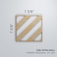 thumbnail image 3 of Ekena Millwork 7 3/8"W x 7 3/8"H x 1/4"T Extra Small Strymon Decorative Fretwork Wood Wall Panels, Cherry, 3 of 18