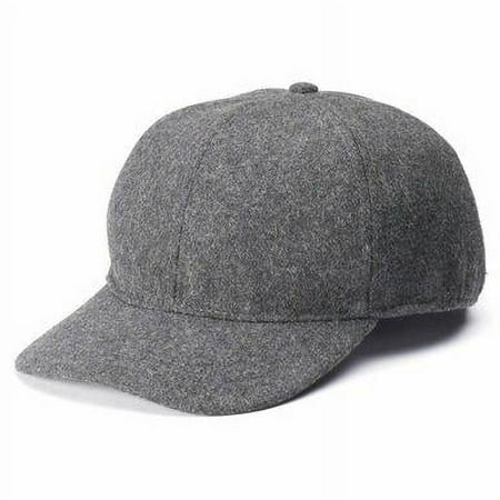 Apt 9 by Totes Men's Wool Blend Charcoal Grey Winter Hat Baseball Cap With Earflaps