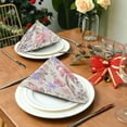 thumbnail image 3 of Coolnut Set of 4 Fresh Wildflowers Satin Napkin Square 20 Inches Table Napkins Soft Smooth Decorative Napkins for Wedding Banquet Party Decoration, 3 of 6