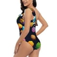 thumbnail image 4 of Honeii Lovely Planet for women's one-piece swimsuit featuring a chic one-shoulder design experience elegance and style in the water-Large, 4 of 6