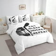 thumbnail image 4 of Manfei 7-Piece King Bedding Set with Hockey Helmet Design, 4 of 9