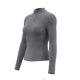 thumbnail image 3 of Tops de Cuello Alto para las Mujeres Respirable Running Fitness Yoga Top de Manga Larga, Pantalones Cortos Y Set Superior para las Mujeres Que Coinciden con Ropa Deportiva, 3 of 8