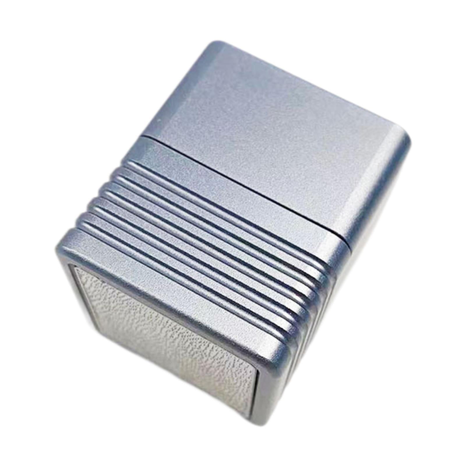 koolsoo Pool Cue Chalk Holder Billiard Accessory Aluminum Alloy Cue Tip Chalk Holder light gray