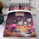 thumbnail image 4 of Hora de Aventura Conjunto de sábanas temático, trío de piezas, cómodo y amigable con la piel, diseño único, regalo de decoración para el hogar para familiares, amigos y fans,173cm *218cm, 4 of 6