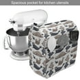 thumbnail image 2 of Sea Animals Stand Mixer Cover, Seals Illustration Sea Lion Exotic Tropical Comic Graphic Wild Ocean, Kitchen Appliance Organizer Bag Cover with Pockets, 5 Quarts, Cadet Blue Mauve, by Ambesonne, 2 of 4