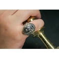 thumbnail image 4 of Roarsilver 925 Sterling Silver Lion Figurine Ring: Elegant and Powerful Silver Lion Details | 13.5, 4 of 5