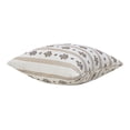 thumbnail image 3 of My Texas House 18" x 18" Brown Floral Stripe Decorative Pillow Cover, 3 of 5