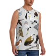 thumbnail image 2 of Bingfone Animal Bird Pattern Men's Tank Tops Workout Sleeveless Tee Shirts Running Beach Tanks for Men-3X-Large, 2 of 7