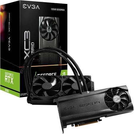 EVGA GeForce RTX 3080 12GB XC3 Ultra Hybrid Gaming, 12G-P5-4868-KL, 12GB GDDR6X, ARGB LED, Metal Backplate, LHR
