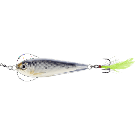 LiveTarget Flutter Sardine – Jigging Spoon 2 5/8 1oz Glow/Black