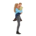 thumbnail image 2 of HILABEE 1:64 Model Mother and Child Figure People Building Sand Table Scenery Blue, 2 of 6