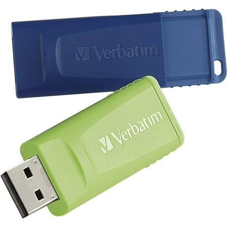 UPC: 0023942998129 | Verbatim  VER99812  64GB Store  n  Go USB Flash Drive – 2pk – Blue  Green  2 / Pack  Blue Green