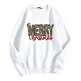 thumbnail image 4 of IWRICH Women's Merry Christmas Oversized Pullover Sweatshirt Lightweight Holiday Xmas Tee Shirts 5-White XL, 4 of 4