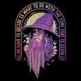 thumbnail image 2 of Men's The Lord of the Rings Fellowship of the Ring Gandalf All We Have to Decide Graphic Tee Black Small, 2 of 5
