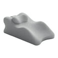 thumbnail image 2 of Almohada de rodillas suave para dormir, cojín de apoyo para rodillas para viajes, camping y oficina. gris, 2 of 9