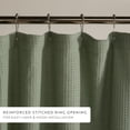 thumbnail image 5 of Cotton Blend Waffle Shower Curtain by Comfort Canopy, 72" x 72", Sage, 5 of 7