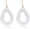 White, variant on Colorful Beaded Hoop Dangle Earrings For Women Statement Boho Summer Beach Teardrop, Style X2677