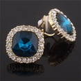 thumbnail image 6 of ™ Luxury Bridal Rhinestone Crystal  Shape Clip on Earrings Non Piercing for Women Ear Clip, 6 of 13