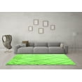 thumbnail image 3 of Ahgly Company Indoor Round Solid Green Modern Area Rugs, 4' Round, 3 of 4