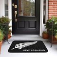 thumbnail image 4 of Alfombra de baño antideslizante supersuave con la bandera de Nueva Zelanda "Silver Fern" para baño, cocina, dormitorio, hogar, 15,75 x 23,62 pulgadas, 4 of 6