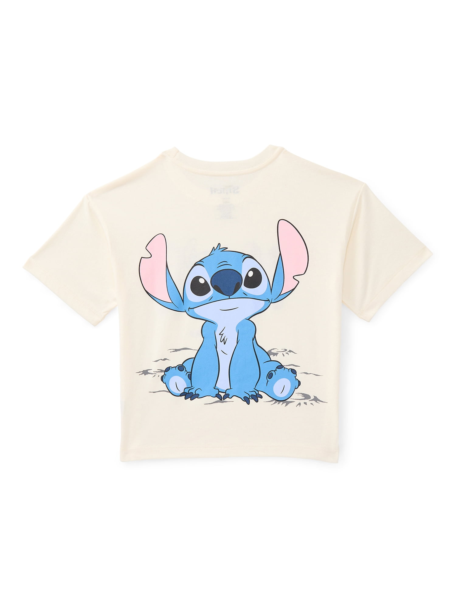 Lilo & Stitch Girls Embroidered Graphic Tee with Short Sleeves, Sizes 4-16