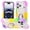Colorful beige, variant on Kryonix for iPhone 17 Pro Max Case with Ring Holder,Durable Military-Grade Rugged Shock-Absorbing Silicone Rubber Protective Case with 360° Rotating Kickstand for Women and Girls