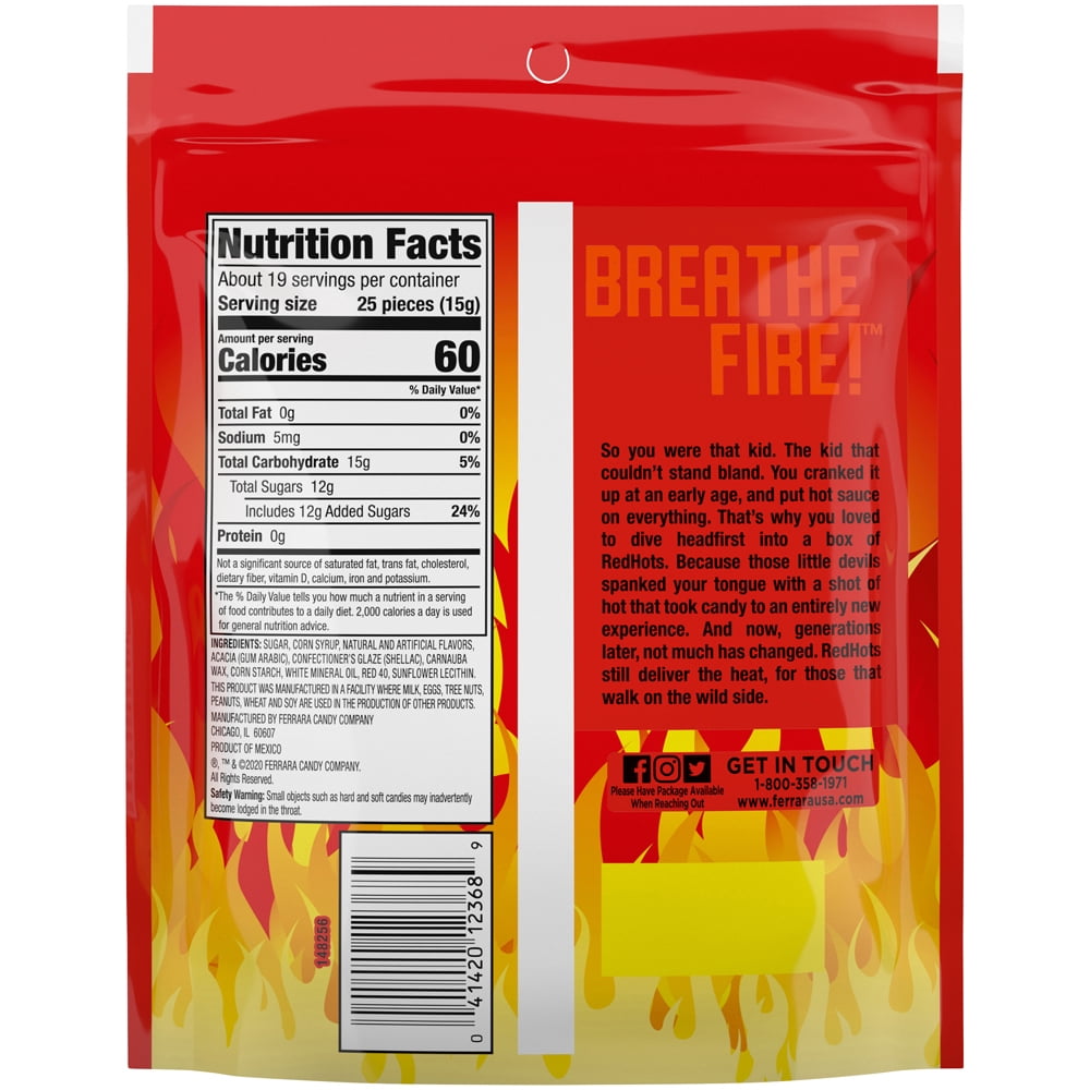 Red Hots Cinnamon Candy Bag, 10 oz