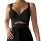 thumbnail image 1 of Gibobby Mujeres Strappy Bowknot Color sólido Sexy Strappy Hollow Out Slim Fit Chaleco espalda abierta Tirantes(Negro,XG), 1 of 5