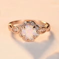 thumbnail image 4 of ZTTD Fashion Rose Gold Diamond Ring Rhinestone Ring Alloy Jewellery Rings Women Fashion Zircon Rings For Women, 4 of 9