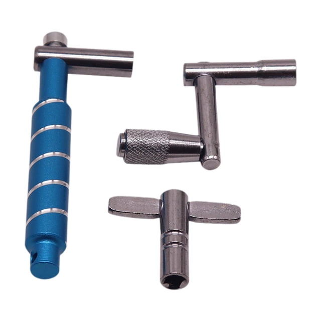 3 llaves para batería, herramienta de percusión, mantenimiento y reparación, afinador de batería profesional portátil para baterías acústicas y