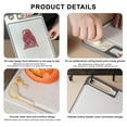 thumbnail image 4 of QJUHUNG Titanium Cutting Boards - 100% Pure Titanium Cutting Boards for Kitchen - Cutting Edge Hygiene & Durability  Double Sided Large Non Toxic Cutting Board, 4 of 9