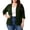Green#womens plus size cardigans, variant on Plus Size Cardigan for Women 3/4 Sleeve Loose Button Down Cardigans Lightweight Comfy Cover Up Tops Navy XXL