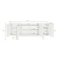 thumbnail image 3 of Ella 70.86" Sideboard in White made from Engineered Wood, 3 of 13
