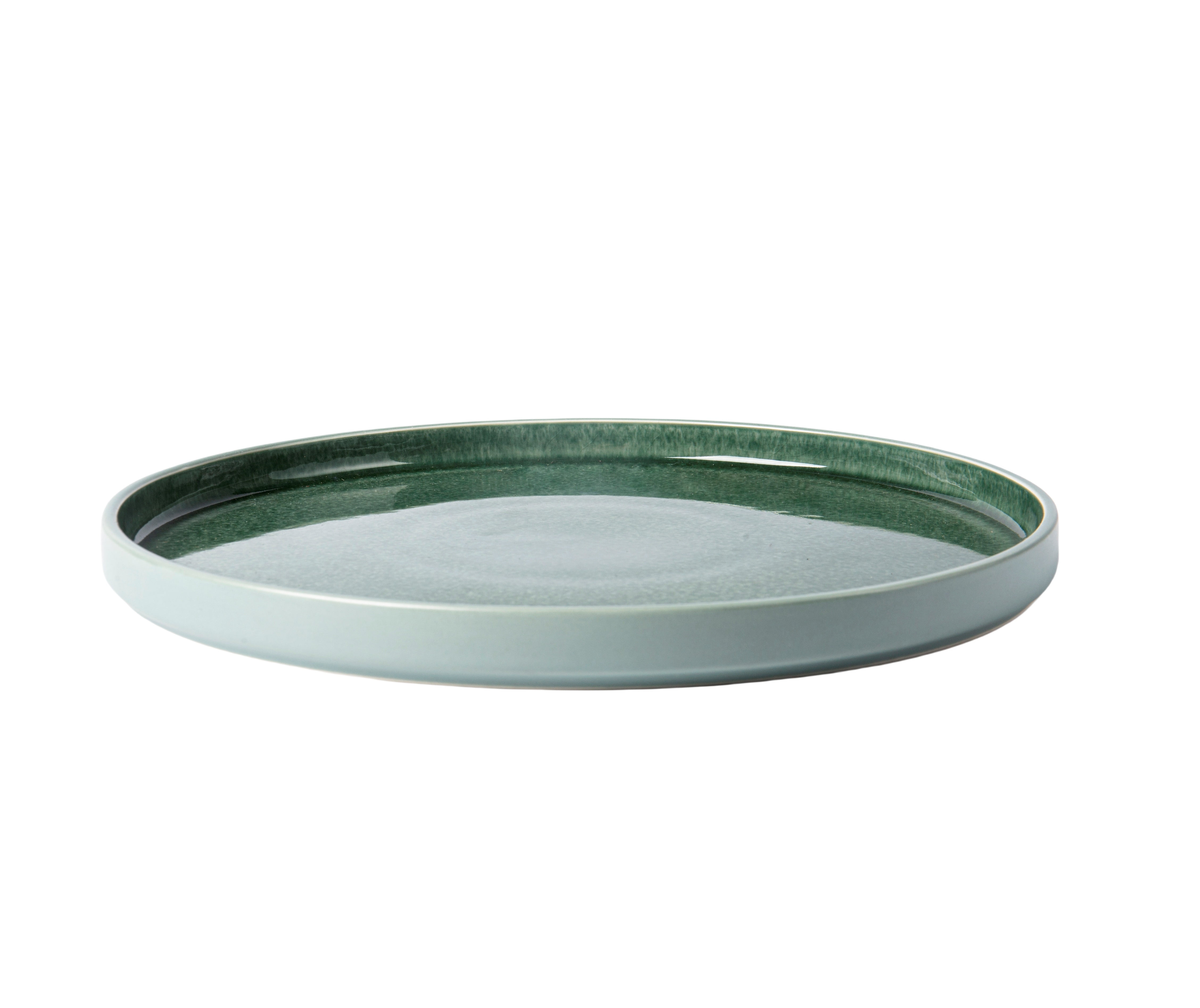 Better Homes & Gardens-Parker Green Stoneware Stackable Dinner Plate