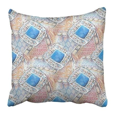 Orange Windmill - CMFUN Blue Abstract Painting Windmill Window in the Sky Acrylic Colorful Canvas Orange Pillow Case Cushion Cover 16x16 inch