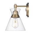 thumbnail image 3 of Avana Modern Gold 1 Light Wall Sconce with Clear Shade, 3 of 5