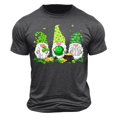 thumbnail image 3 of lcziwo St. Patricks Day Mens Short Sleeve T-Shirt Cute Gnome Print Round Neck Graphic Tee Shirts 2025 Spring Summer Casual Going Out Streetwear Saving Deals,Gray,S, 3 of 6