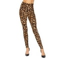 thumbnail image 2 of Women's Leopard Print Ankle Leggings w/5 inch waistband, 2 of 4
