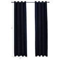 thumbnail image 4 of vidaXL Blackout Curtains with Rings 2 pcs Black 54"x63" Velvet, 4 of 4