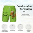thumbnail image 5 of Balery Drink Coffee And Do Good Mens Swim Trunks Swim Shorts for Men Quick Dry Inseam Beach Shorts with Compression Liner Pocket-3X-Large, 5 of 9