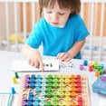 thumbnail image 4 of POINTERTECK Wooden Math Multiplication Board Montessori Children Counting Toy with 1 to 10 Times Table Kids Learning Educational Toys Wooden Interactive Math Board Game for Children Over, 4 of 11