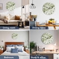 thumbnail image 2 of Silent Wall Clocks Battery Operated, Sage Green Marble Textured Round Decorative Wall Clock for Living Room Bedroom Kitchen Bathroom Classroom Decor, 14 Inch Abstract Ocean Fluid Art, 2 of 8