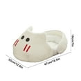 thumbnail image 3 of Cat Bed Semi-Enclosed Slipper Style Pet Sleeping Pouch | Cellular Warm Soft Cotton | Removable Mat | Moisture-Proof Non-Slip Base | 47x32x18 cm | White Gray | Machine Washable, 3 of 6