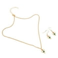 thumbnail image 2 of Conjunto de collar y aretes navideños, Material de aleación en forma de corazón, peso ligero, conjunto de joyería decorativo atractivo para mujer, 2 of 10