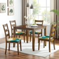 thumbnail image 6 of Teal Gold Marble Seat Covers for Dining Room Chairs Set Of 4,Stretch Printed Washable Chair Seat Cover with Elastic Ties and Button,Removable Waterproof Couch Cushion Covers, 6 of 6