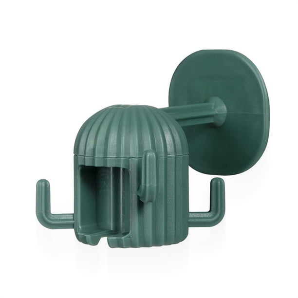 Bewildely Gancho giratorio autoadhesivo de servicio pesado Soporte para rack de interior Blanco Accesorios de baño Verde
