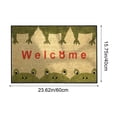 thumbnail image 2 of Tapis de Porte Extérieur Entrée Imprimé Polyester Antidérapant Résistant à la Saleté 24X16 Pouces pour Entrée Cuisine Salle de Bain, 2 of 7