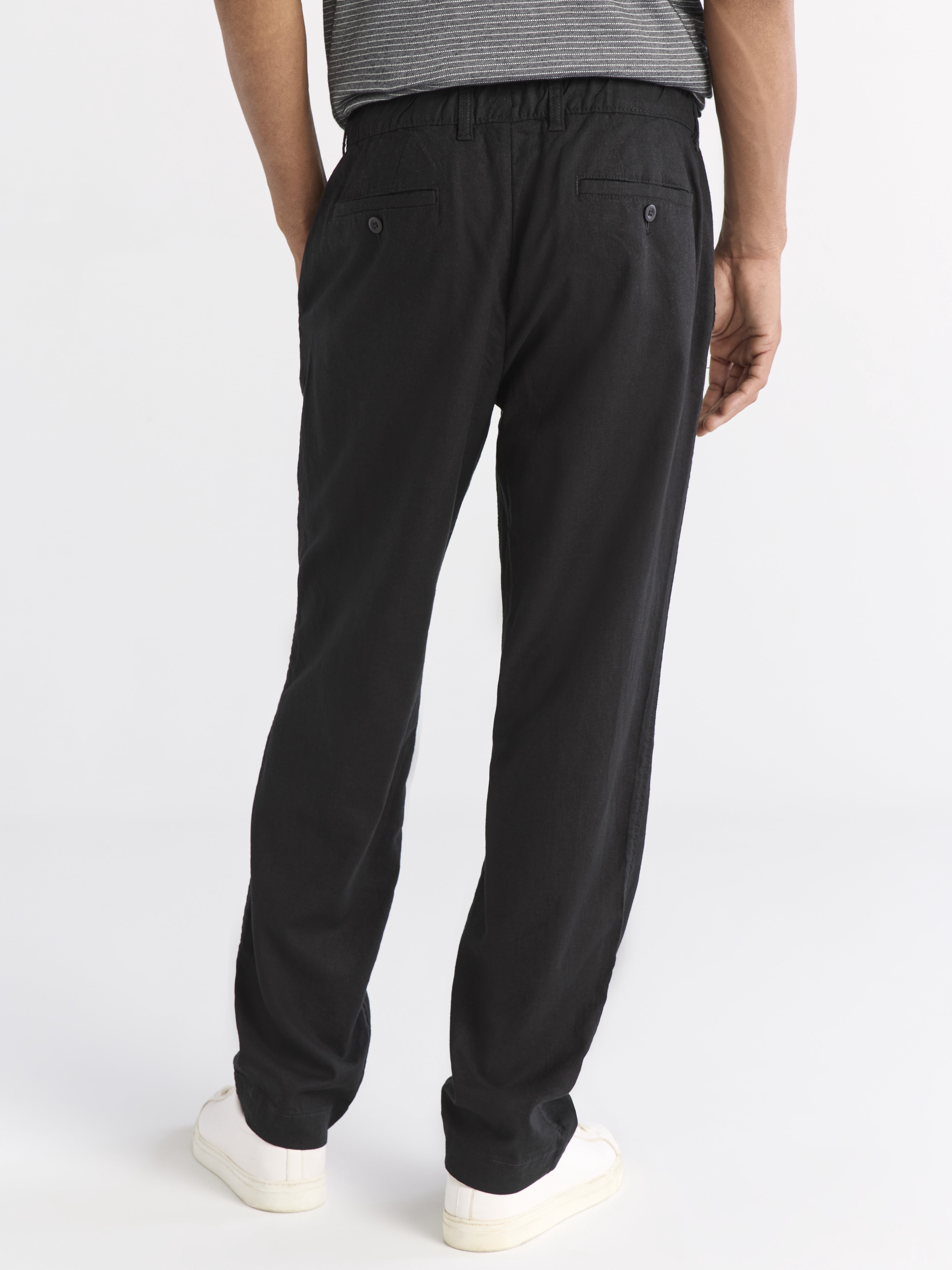 Free Assembly Men's Linen Blend Pants, 31" Inseam, Sizes XS-3XL
